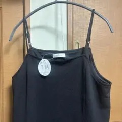 earth music&ecology ブラック キャミワンピース