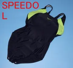 【Ｌサイズ】ネイビー＆グリーン スピード SPEEDO 競泳水着のサムネイル