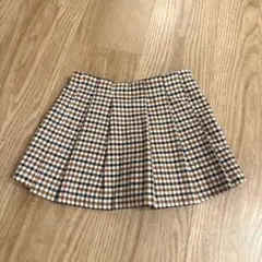 未使用品　ZARA チェック柄　プリーツキュロット 2-3歳 / 98cm