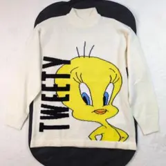 LOONEY TUNES TWEETY タートルネックニット L メンズ