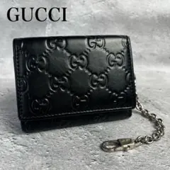 GUCCIグッチシマラインコンパクト財布三つ折りレザーのサムネイル