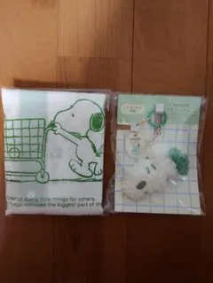 【pi pi様専用】SNOOPY レジ袋風エコバッグ＆マスコットチャーム