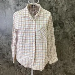 ✨Polo Club✨ポロクラブ♡チェックシャツ♡開襟シャツ♡コットン(M)のサムネイル
