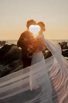 ウェディングベール 3m グリッター　ロング