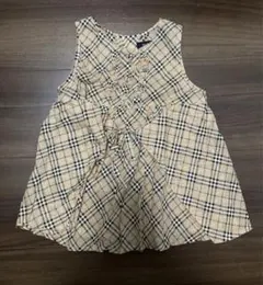 BURBERRY バーバリー ワンピース チュニック リボン チェック 80cm