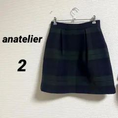 【アナトリエ】 ボトムス ミニスカート チェック 上品 日本製 きれいめ デート