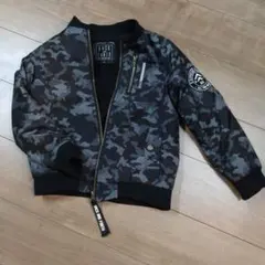 迷彩柄フリースライニングジャケット