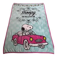 PEANUTS SNOOPY シングル ブランケット 毛布 大判