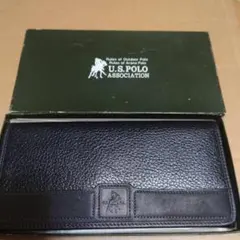 新品長財布・黒『U.S.POLO ASSOCIATION』ポロの札入れ