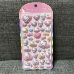 ハローキティ コットンパフィシール　ボンボンドロップシール