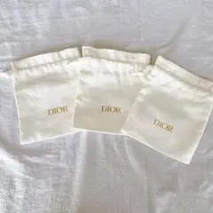 DIOR ディオール　非売品　巾着ポーチ　3枚セット