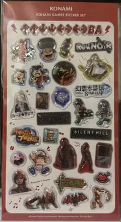 TGS2026 KONAMI オリジナルぷっくりシール ノベルティ コナミ　2点