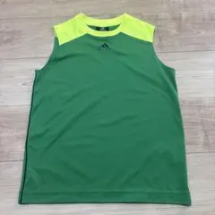 140 adidas ノースリーブシャツ グリーン