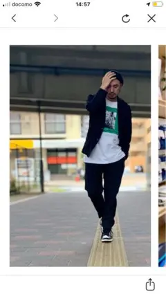 値下げ！黒のセットアップ　上下セット　Mサイズ