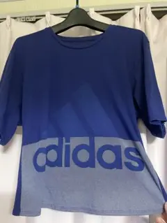adidas 青 半袖 Tシャツ スポーツ