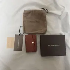 Bottega Veneta ブラウンレザーキーケース