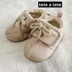 テータテート　ベビー靴　12cm ピンク スエード ファーストシューズ 女の子