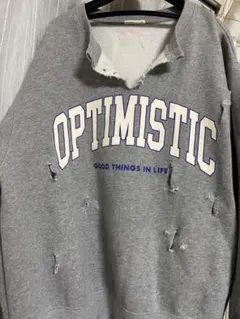 【一点限り】　ダメージスウェット　常田大希　ファッション　古着　リメイク