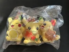 ポケモンセンターヒロシマリニューアル記念 限定 ピカチュウ マスコット3点セット