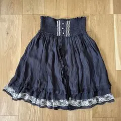 【美品】axes femme ダークグレー　レース　フリル　スカートのサムネイル