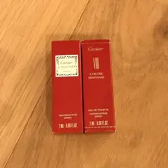 新品未使用品 Cartier カルティエ 香水 サンプル 2種 セット