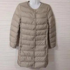 UNIQLO ユニクロ☆ウルトラライトダウン ロング レディース S ベージュ