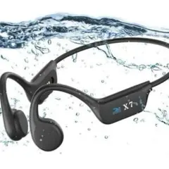 新品マイク付き骨伝導イヤホン水泳 IP68完全防水ヘッドホンbluetooth