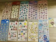 平成ハッピーフォン　ぷくっとシール　大人の図鑑シール サンリオ 11点セット