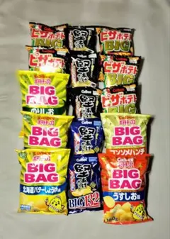 BIG】@250円ピザポテト、堅あげポテト、33個セット - メルカリ