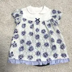 【新品】コンビミニ 半袖ラップ ワンピース 70〜80