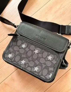 COACH キャンバス×レザー　ショルダーバッグ