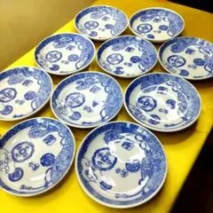 有田焼　伊万里焼　古伊万里　豆皿　小皿　4寸皿10客セットのサムネイル