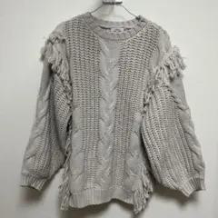 ITEMS URBAN RESEARCH フリンジニットセーター