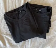 +J スーピマコットンリラックスフィットクルーT 黒２枚、グレー1枚セット