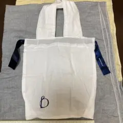 BENEFIQUE シンプルホワイトエコバッグ