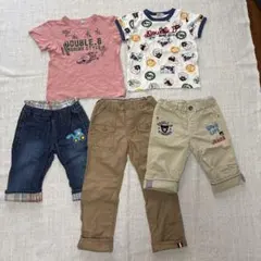 120 ミキハウス ホットビスケッツ ダブルB 男の子 まとめ売り 5点