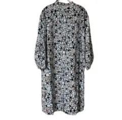 シャツワンピース ロング丈 ロングシャツ ワンピース 長袖 M~L