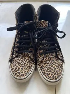 VANS レオパード柄 ハイカット スニーカー 23cm ヒョウ柄