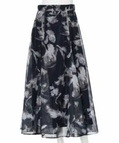 ブラッシュフラワーメッシュスカート apuweiser-riche