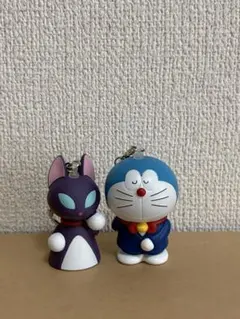 ドラえもん カムカムキャット　ソフビキーホルダー　セット