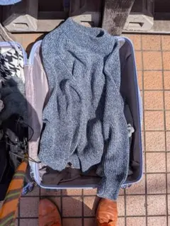 グレー ニットセーター クルーネック ¥3333~9割引