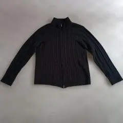 AZUL by moussyアズールバイマウジー リブ編み ハイネックセーター