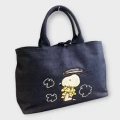 【極美品】Samantha Thavasa スヌーピートートバッグ 大 ネイビー