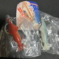 イカとワタ　マーカーチャーム　レッド　蓄光　2種セット　めじるし