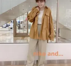 niko and...綿麻CPO薄羽織りシャツ