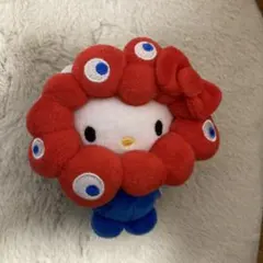サンリオ　ミャクミャクなりきりぬいぐるみ カラビナ付 ハローキティ