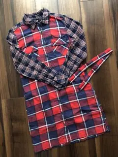 UNIQLO フランネルロングシャツ