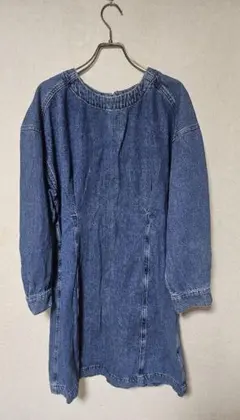 ZARAデニムブルーワンピース