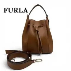 未使用級 FURLA フルラ ダナエ 2way ブラウン レザー バケット - メルカリ