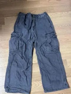 GU カーゴデニムパンツ ブラック Sサイズのサムネイル